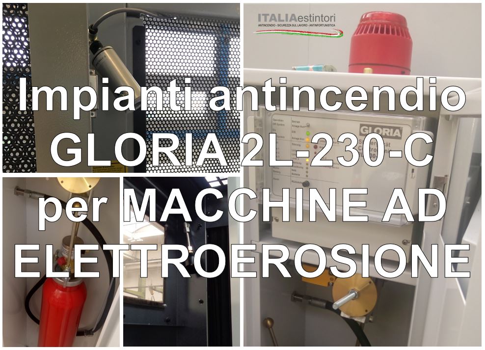Impianti antincendio GLORIA 2L-230-C per macchine ad elettroerosione