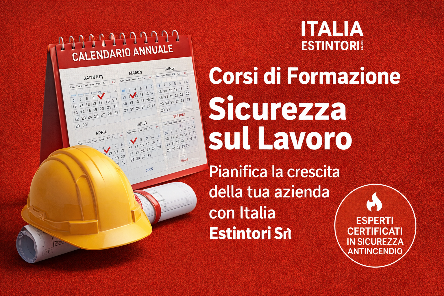 Corsi di formazione per la sicurezza sul lavoro: programma la formazione con Italia Estintori Srl