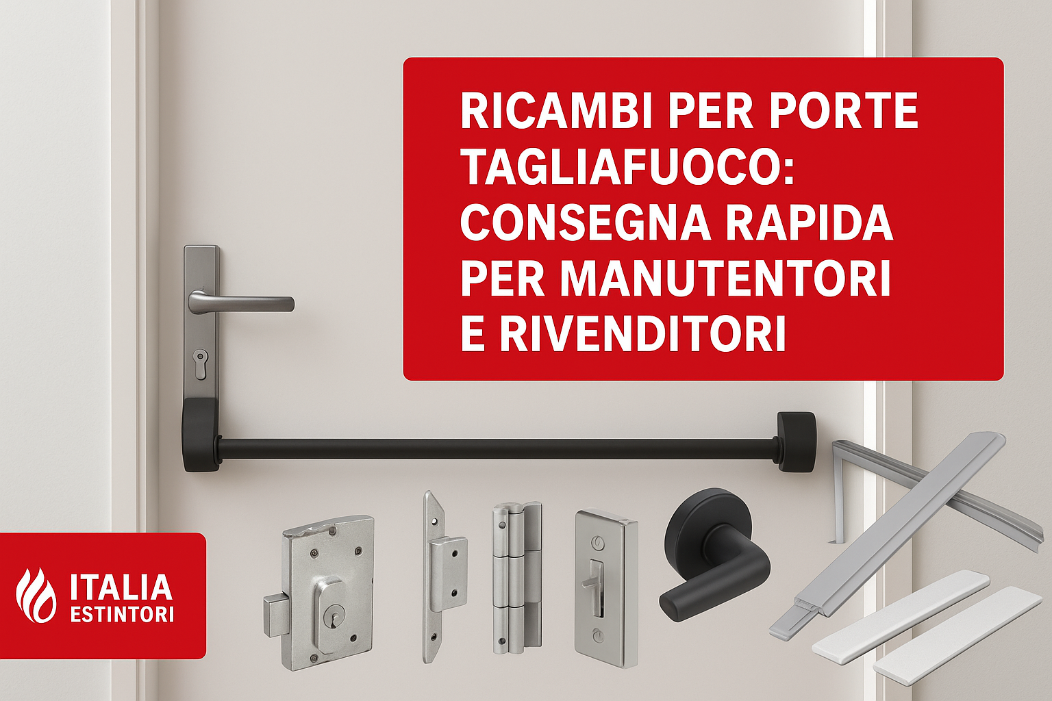 Ricambi per porte tagliafuoco: consegna rapida per manutentori e rivenditori